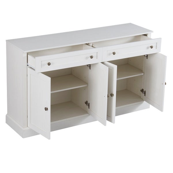 Kitchen Sideboard Storage Buffet Cabinet with 2 Drawers and 4 Doors