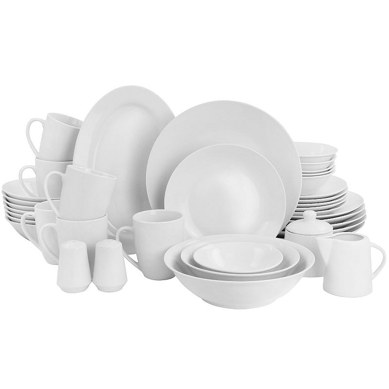 Gibson Home Classic Pearl Fine Ceramic 39 Piece Dinnerware Combo Set