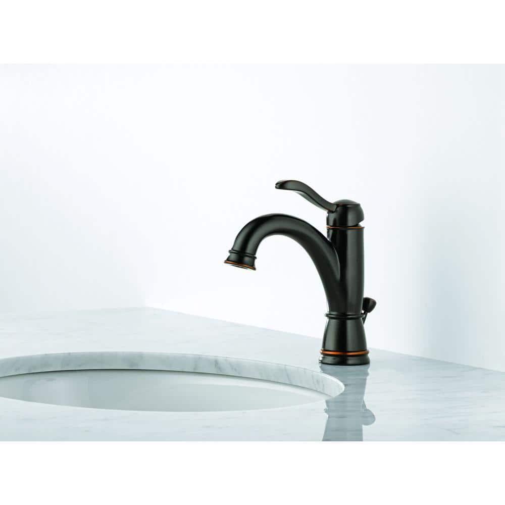 Delta Porter Single Hole SingleHandle Bathroom Faucet in Oil Rubbed Bronze