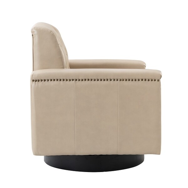 Venus Upholstered Accent Armchair with Button-Tufted Back by HULALA HOME