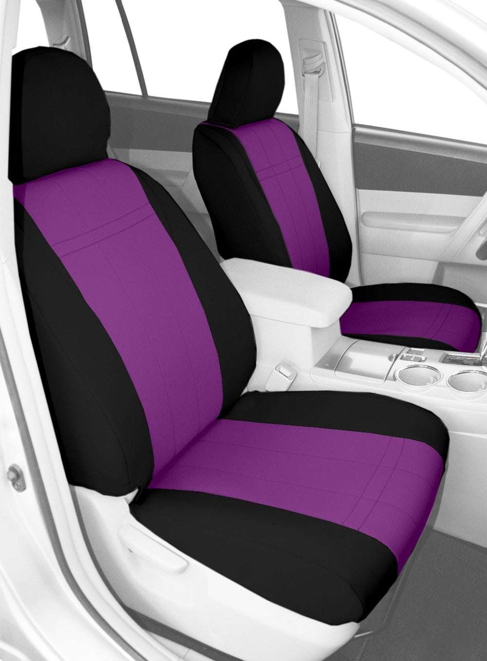 CalTrend Front Buckets Neo Seat Covers for 1994-1997 Chevy/GMC Blazer|S10|Jimmy|Sonoma - CV148-10NN Purple Insert with Black Trim