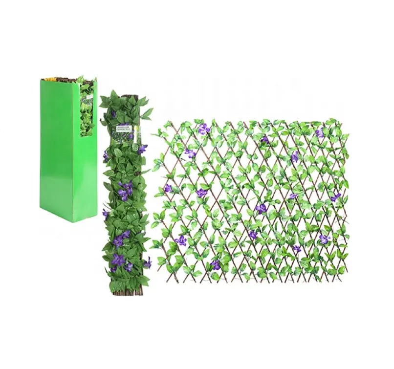 Wholesale Price Garden Landscaping and Decking Artifical Plant Lavender Ivy Leaf Fence Decoration