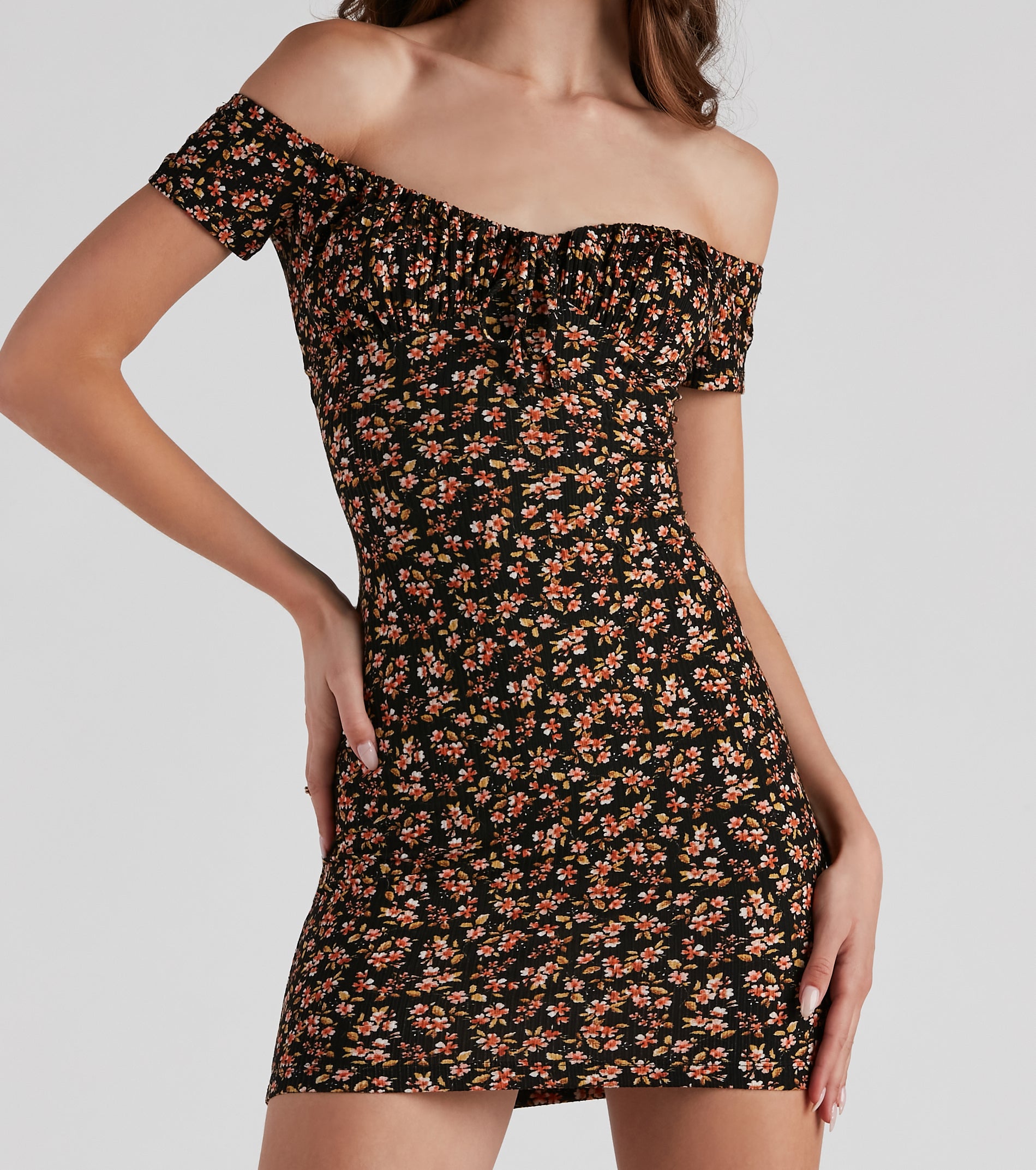 Find Me In Floral Mini Dress