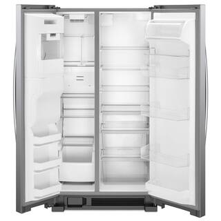 Whirlpool 24.5 cu. ft. Side by Side Refrigerator in Fingerprint Resistant Stainless Steel WRS555SIHZ