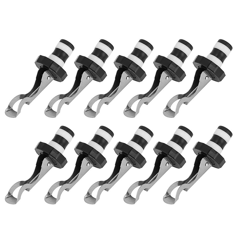 10pcs Wine Bottle Stopper Champagne Stopper Reusable Wine Vacuum Plug Tool Bar Kitchen Accessories