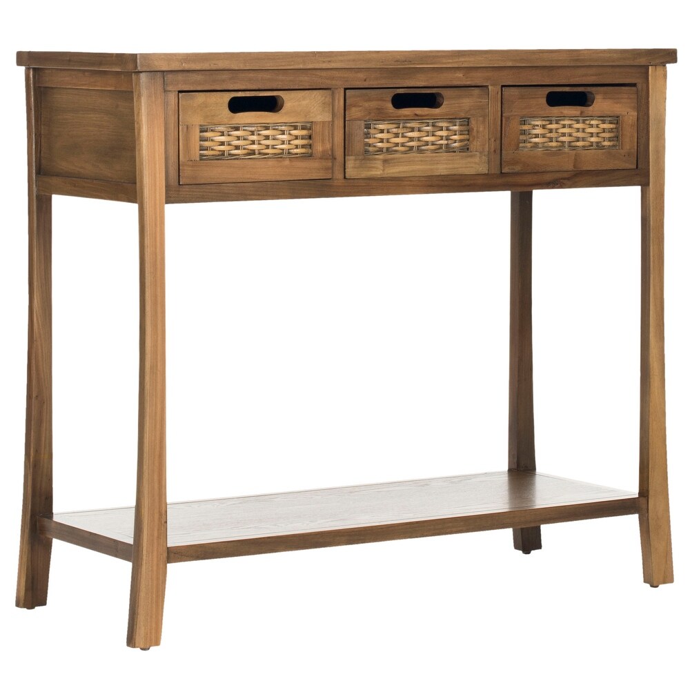 SAFAVIEH Autumn Brown 3 drawer Console Table   34\