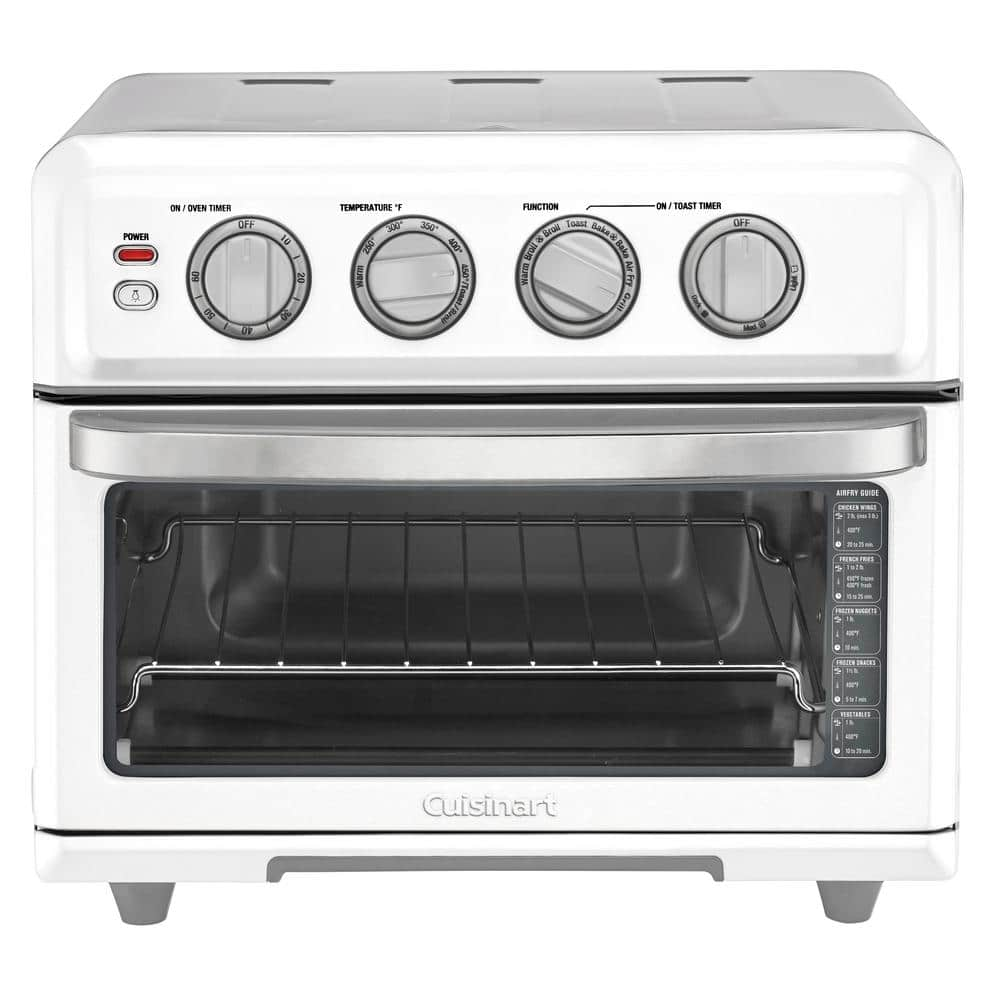 Cuisinart 1800-Watt 6-Slice White Toaster Oven and Air Fryer with Grill TOA-70W