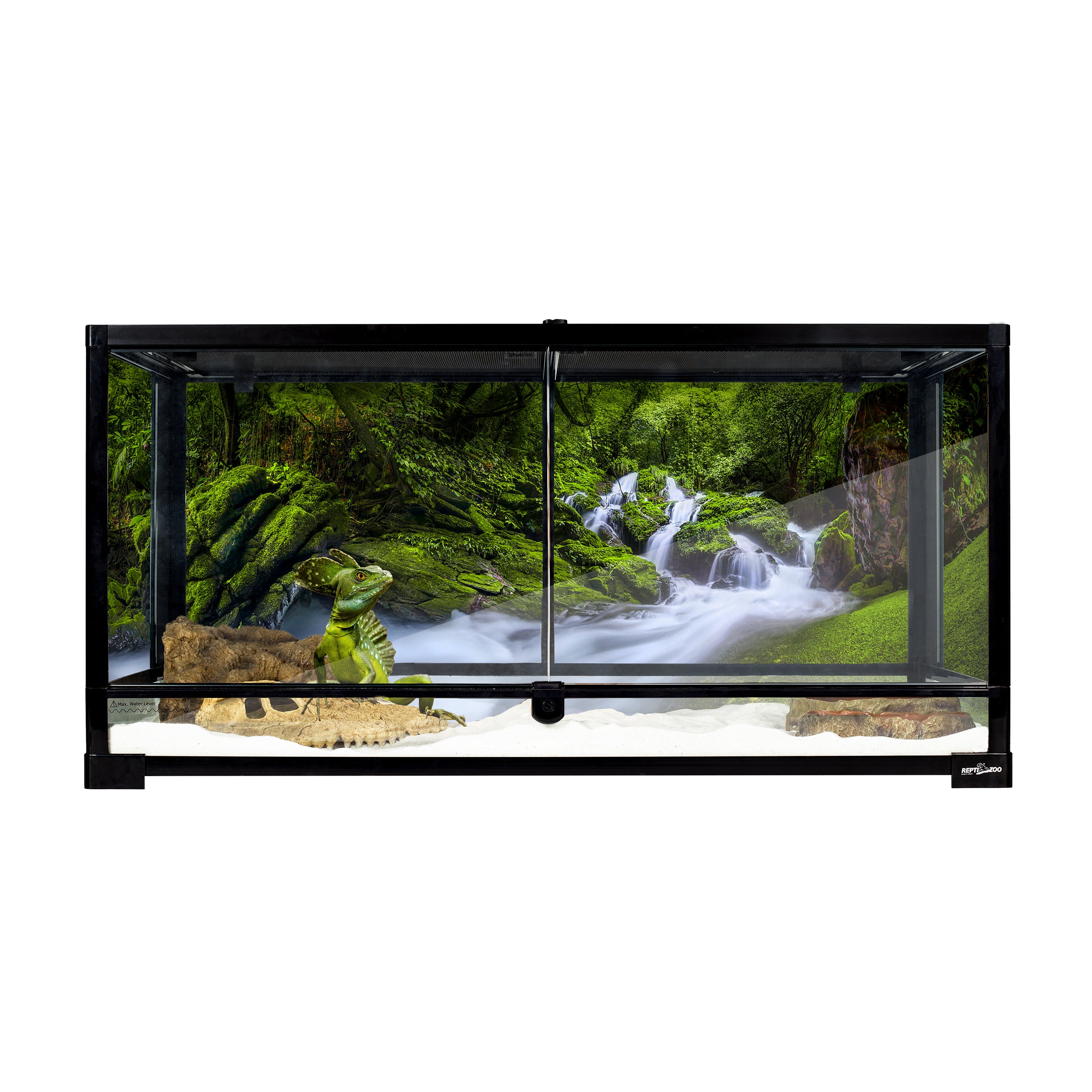 REPTI-ZOO Front Double Doors Opening Glass Terrarium-40 Gallon