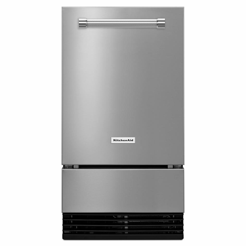 KitchenAid KUID508HPS 18Inch Automatic Ice Maker with PrintShield Fin