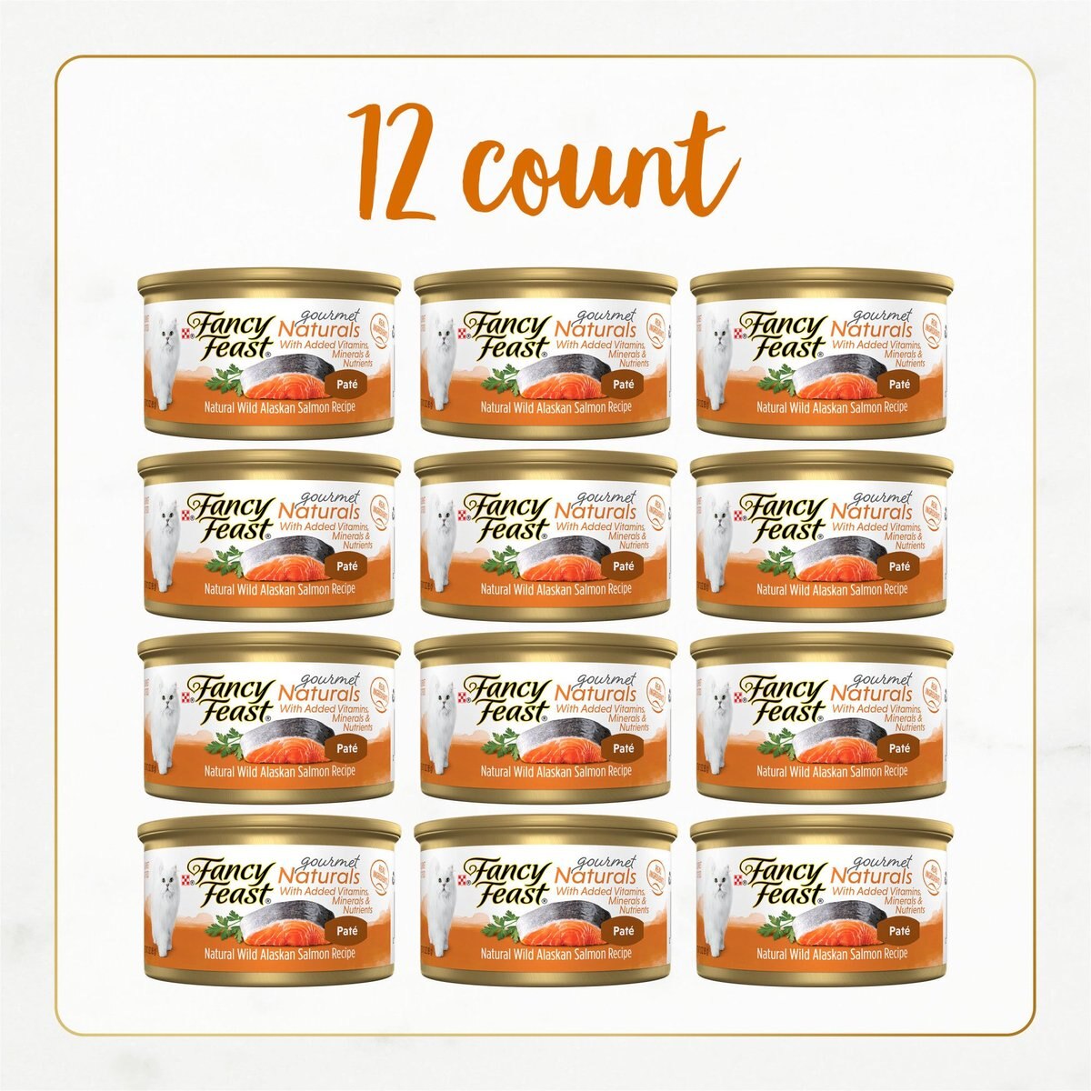 Fancy Feast Gourmet Naturals Wild Alaskan Salmon Recipe Pate Canned Cat Food