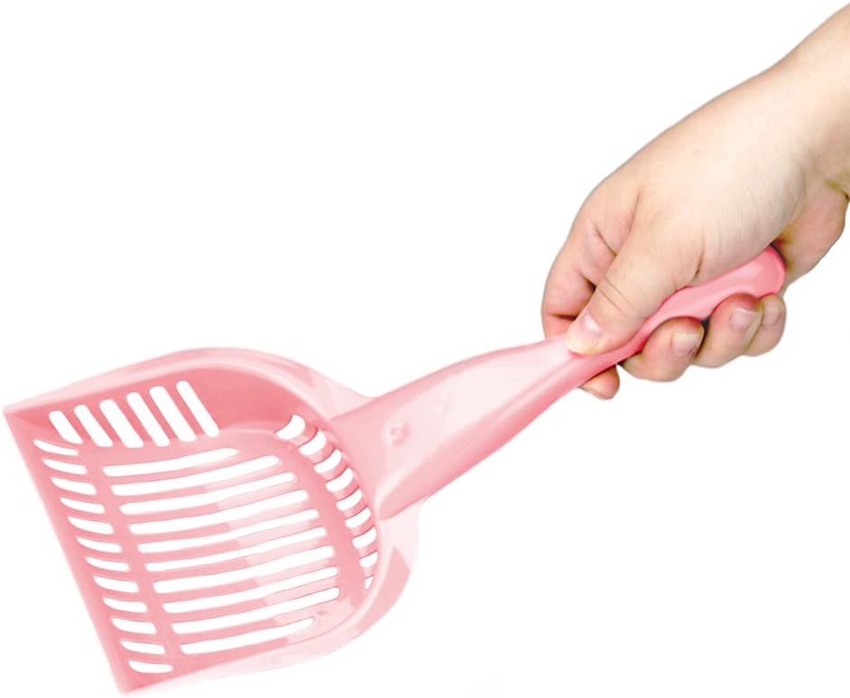 Brybelly ACSP-004 Coral Cat Litter Scoop with Reinforced Comfort Handle