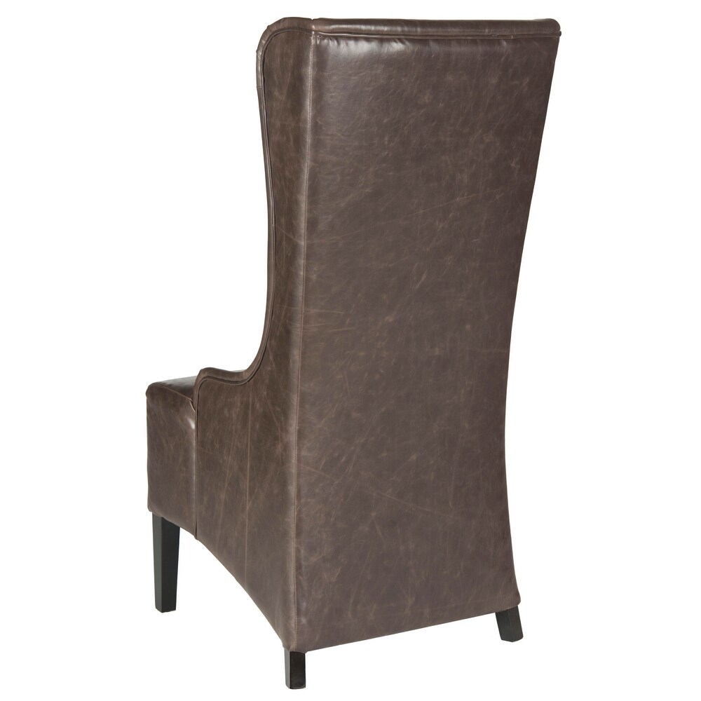 SAFAVIEH Dining Bacall Antique Brown Dining Chair   24\