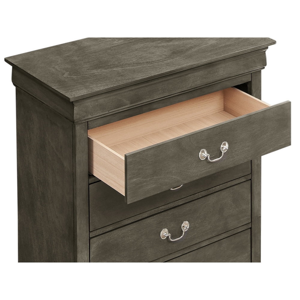 Louis Phillipe 4 Drawer Chest of Drawers (31 in L. X 16 in W. X 41 in H)