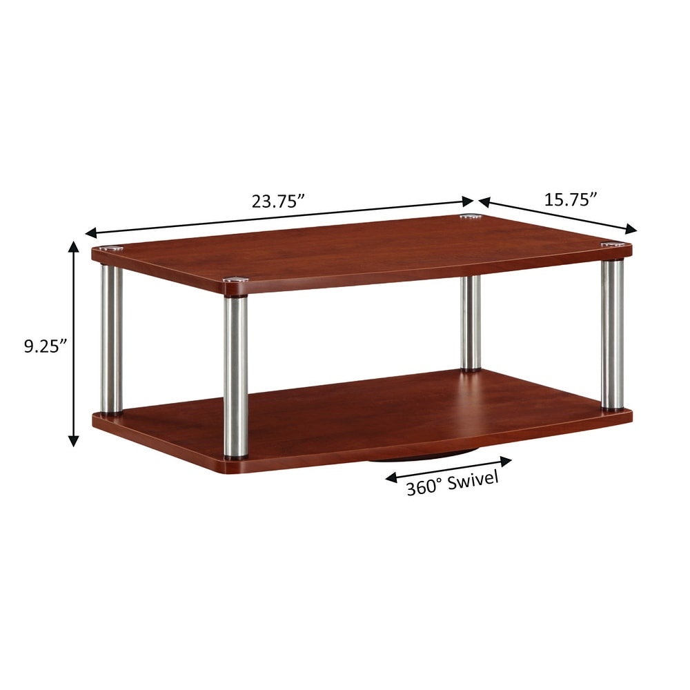 Convenience Concepts Designs2Go Double Tier Swivel Riser for TVs up to 26 Inches