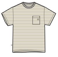 Zen Recycled Relaxed Fit T-Shirt - Apple Green Stripe