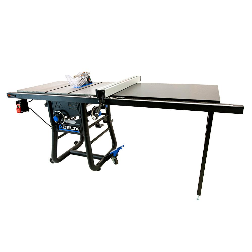 Delta 10 Contractor Table Saw with 52 Rip Capacity and Cast Iron Extension Wings ;