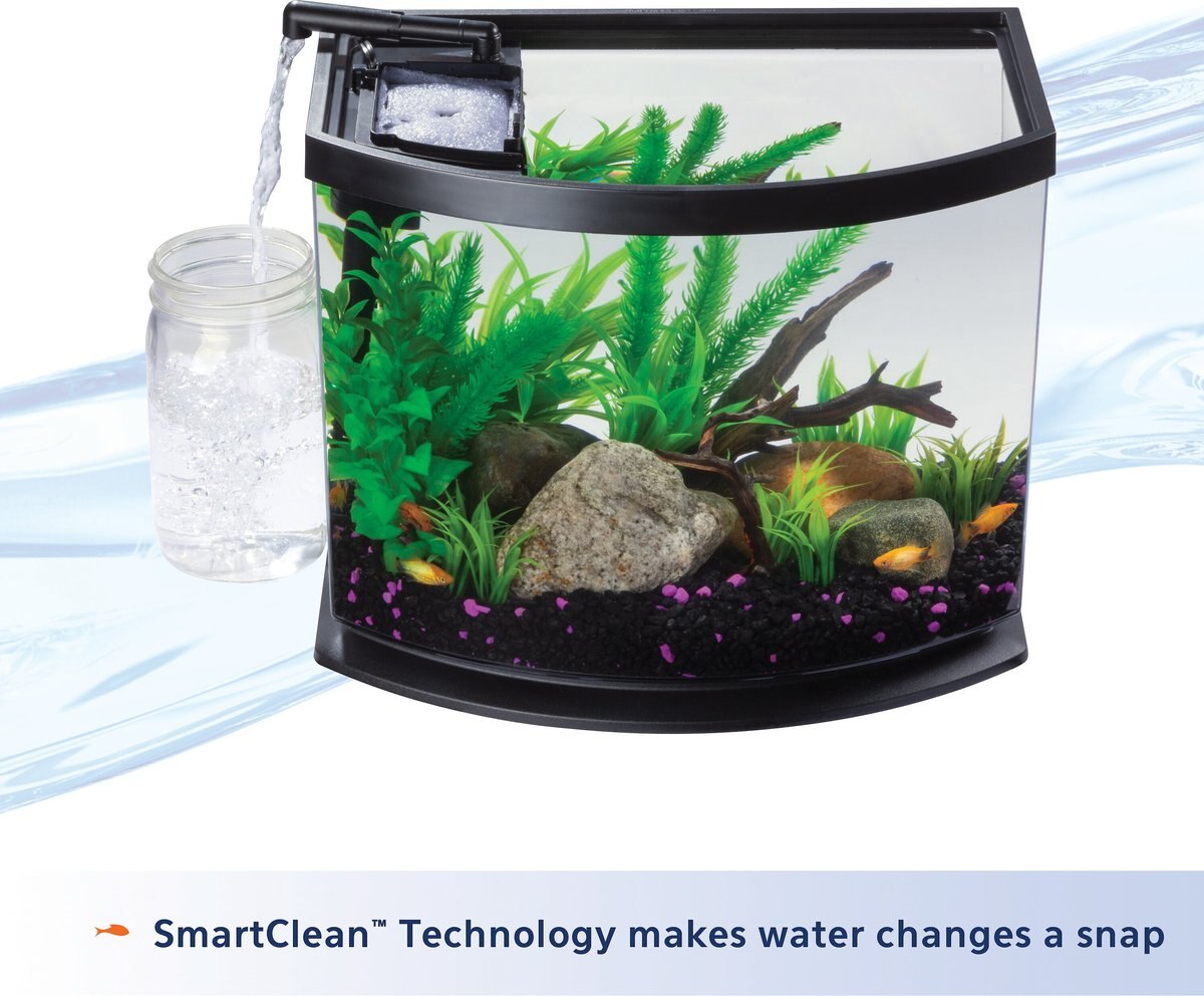 Aqueon LED MiniBow SmartClean Fish Aquarium Kit