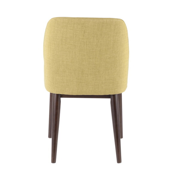 Tintori Contemporary Dining Chair in Green Fabric ...