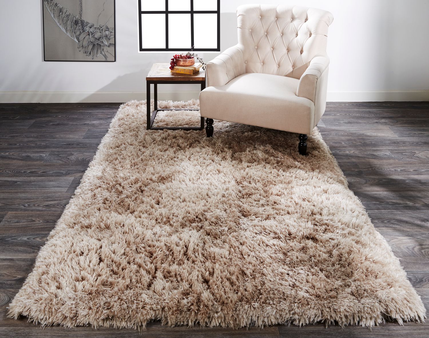 Roux Hand Tufted Sandy Tan Rug by BD Fine