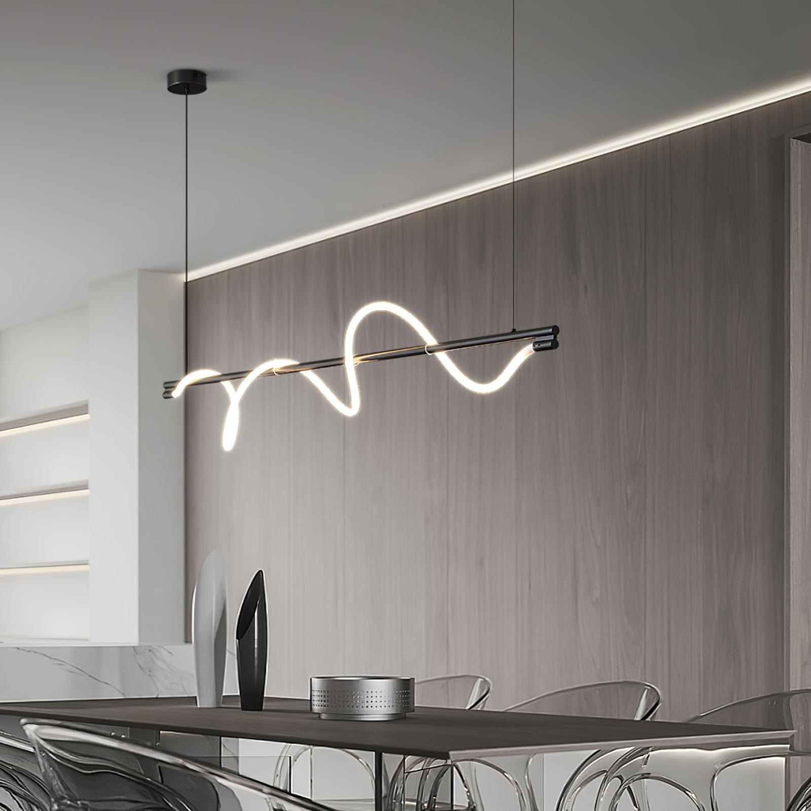 Linear Curve Island Pendant Lamp