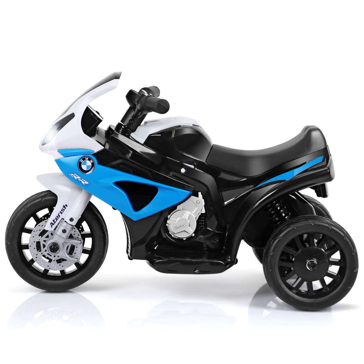 Costzon Kids Ride on Motorcycle, Licensed BMW 6V Battery Powered 3 Wheels Motorcycle Toy for Children Boys & Girls