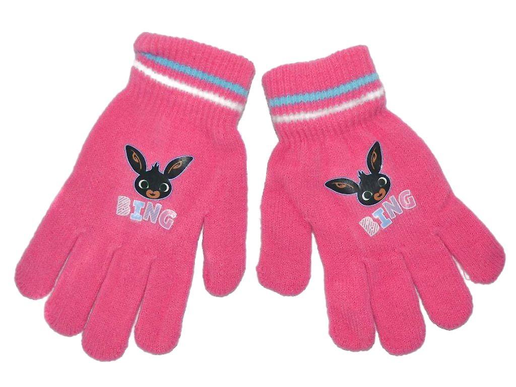 2-Pack Bing Mittens Finger Gloves One Size Pink and Red