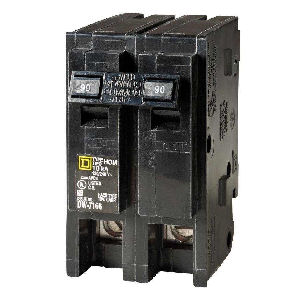 Square D Homeline 90 Amp 2-Pole Circuit Breaker HOM290CP