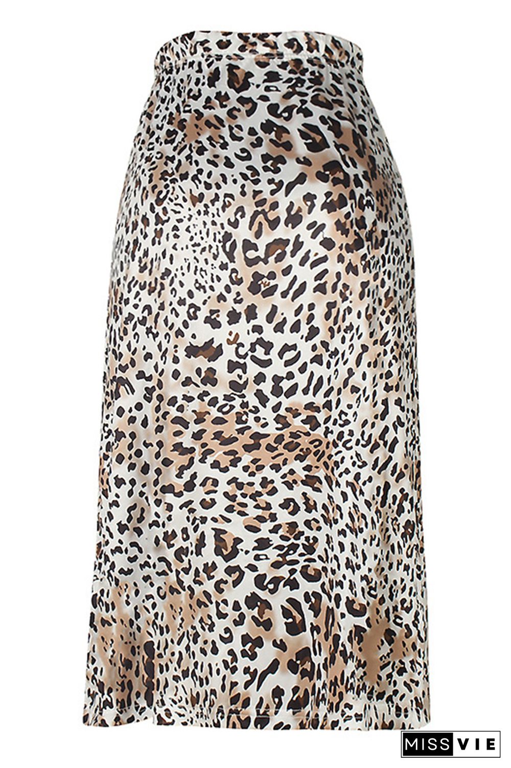 Leopard Print High Waist Skirt Wholesale