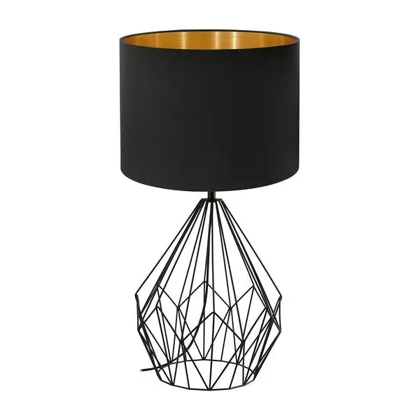 Eglo Pedregal 1-light Matte Black and Gold Table Lamp