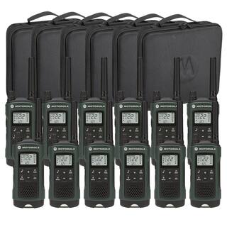 MOTOROLA Talkabout T465 FRSGMRS 2-Way Radios with 35 Mile Range and NOAA Notifications in Green (12-pack) T465-BNDL-1