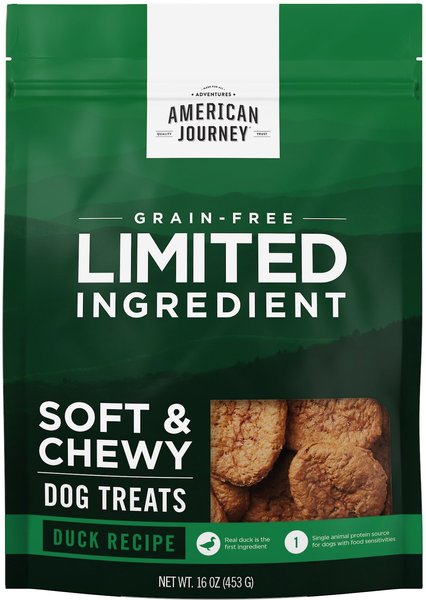 American Journey Limited Ingredient Grain-Free Duck Recipe Soft and Chewy Dog Treats