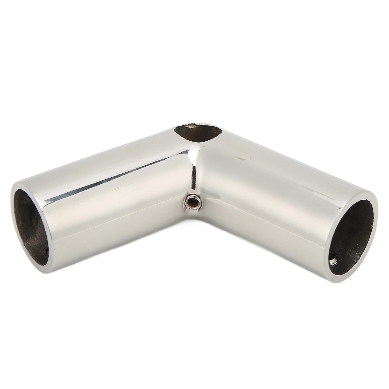 22mm 2way Boat Hand Rail Fitting 110 Elbow 316 Stainless Steel Rustproof For Yachts Ships