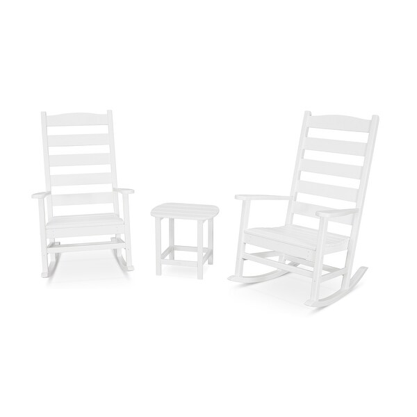 POLYWOOD Shaker 3Piece Porch Rocking Chair Set