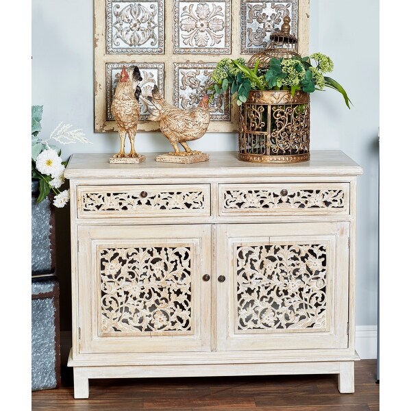 White Mahogany Traditional Cabinet 32 x 39 x 20 - 39 x 20 x 32