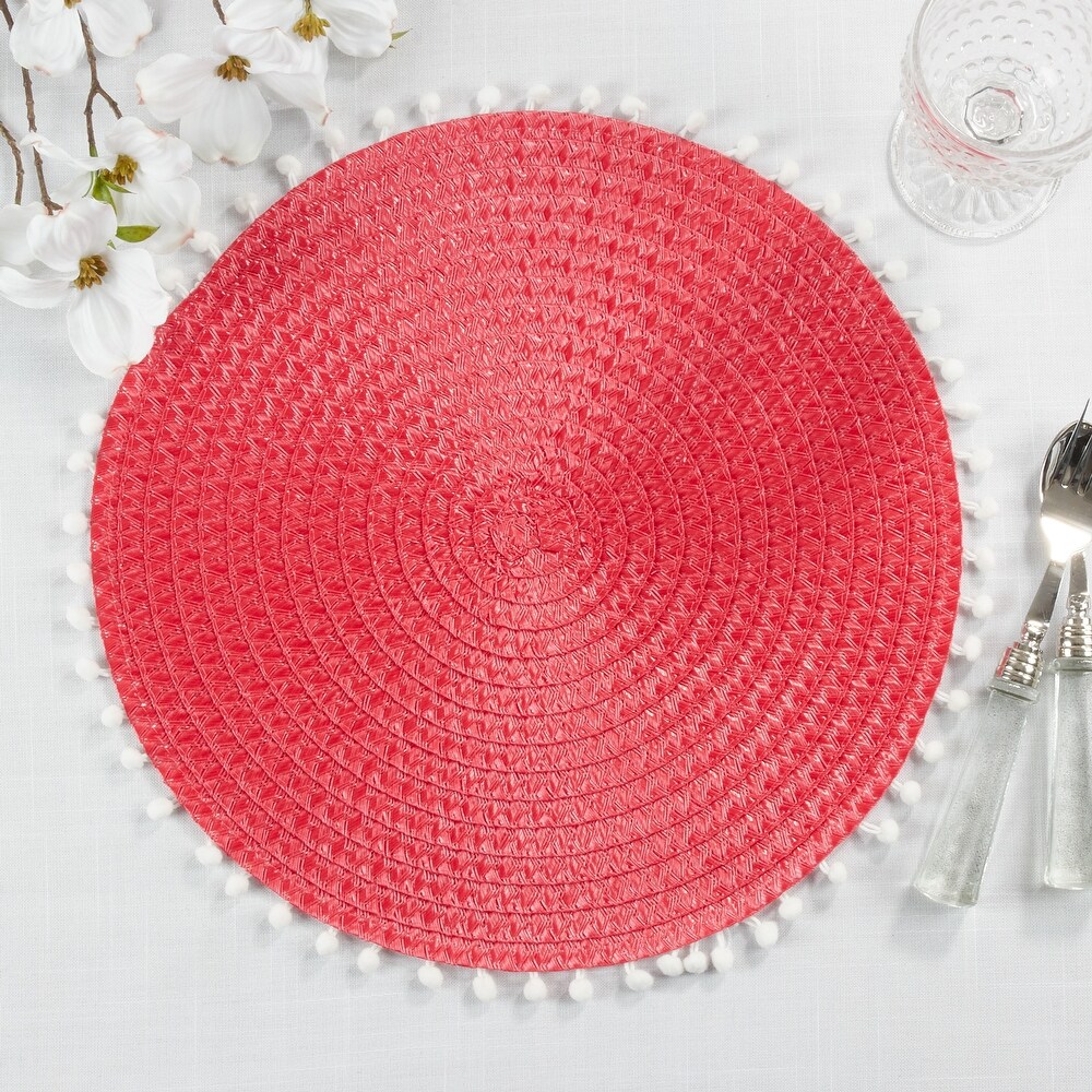 Pom Pom Design Placemats (Set of 4)