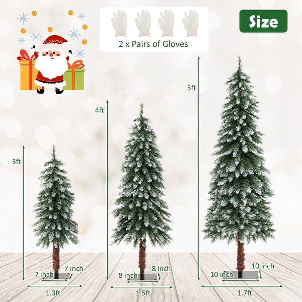 PreLit Christmas Tree Set of 3