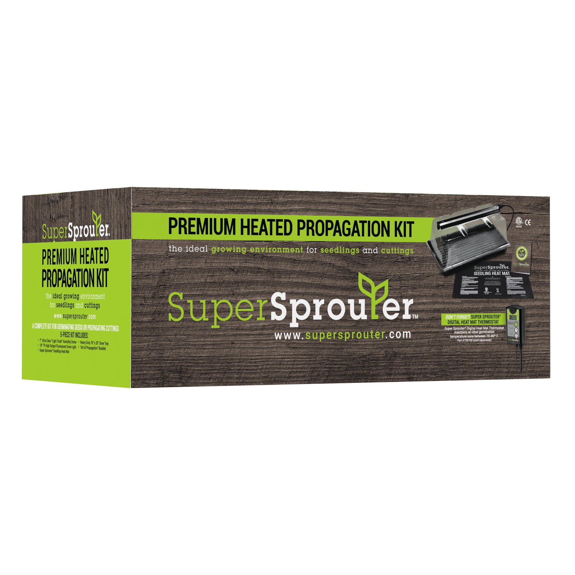 Super Sprouter Premium Heated Propagation Kit， For Seedlings and Cuttings