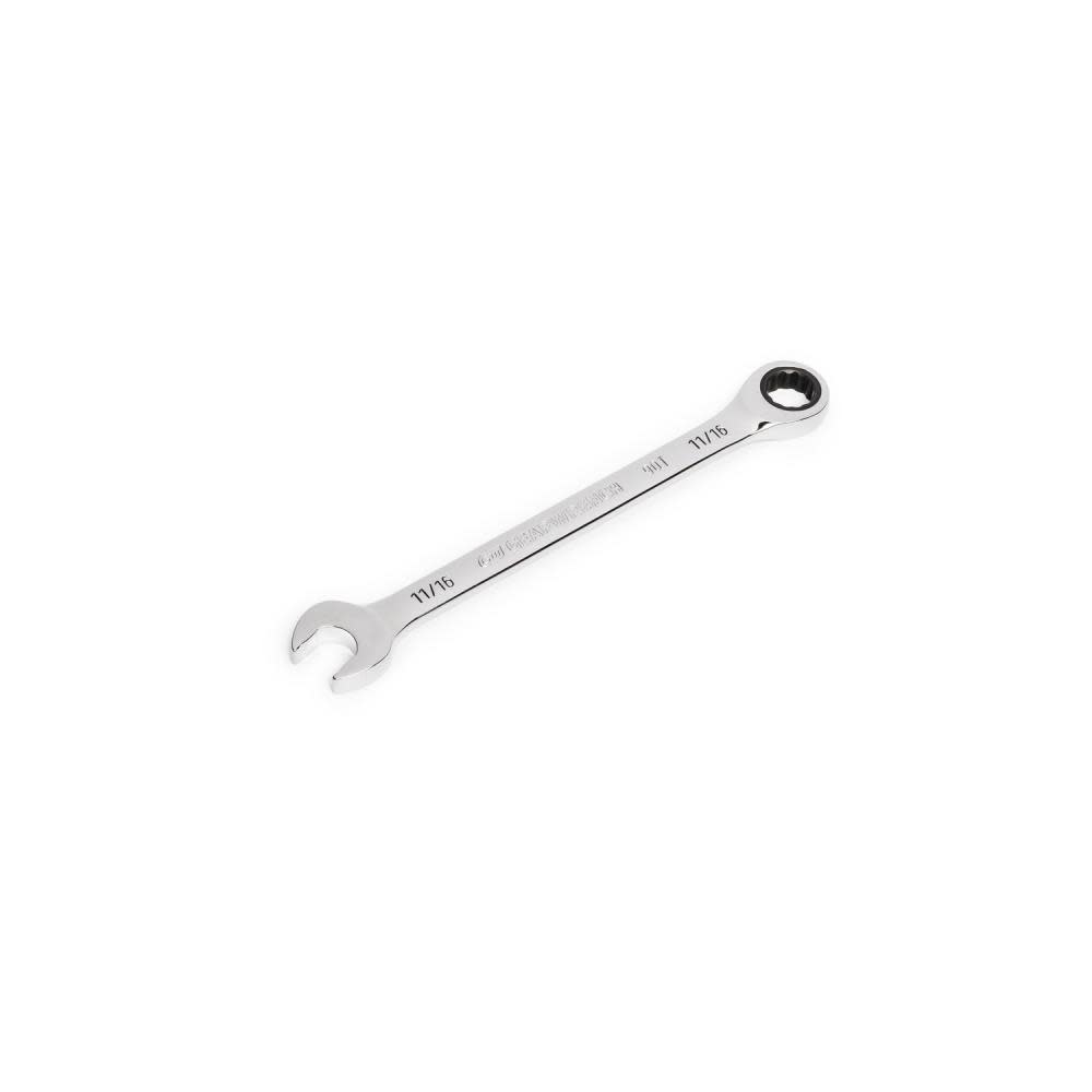 11/16 90T 12 Point Ratcheting Combination Wrench ;