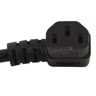 AC WORKS Up to 6.5 ft. 10 Amp 183 Coiled Medical Grade Power Cord with Right C13 Connector MDC515RC13-V1