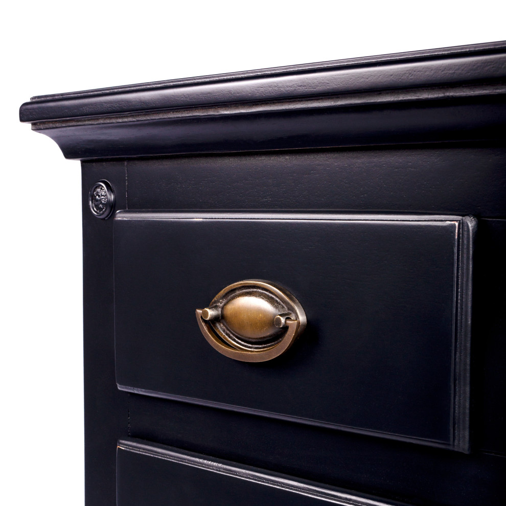 Masterpiece Drawer Chest  Black   Traditional   Accent Chests And Cabinets   by clickhere2shop  Houzz