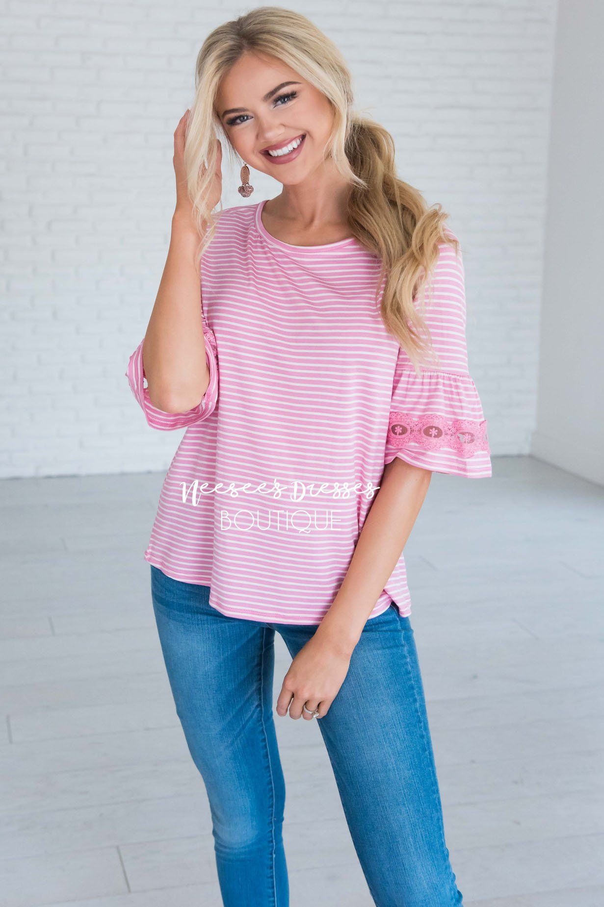 Forget Me Not Bell Sleeve Top