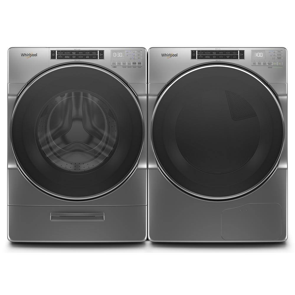 Whirlpool 7.4 cu. ft. 240-Volt Stackable Chrome Shadow Electric Ventless Dryer with Intuitive Touch Controls ENERGY STAR WHD862CHC