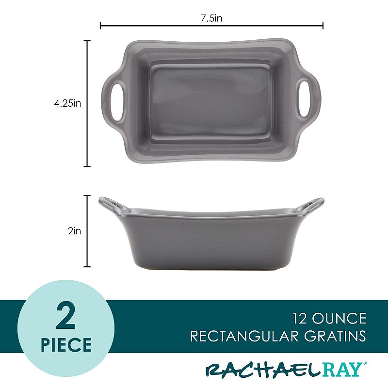 Rachael Ray Ceramics 2-pc. Rectangular Au Gratin Set