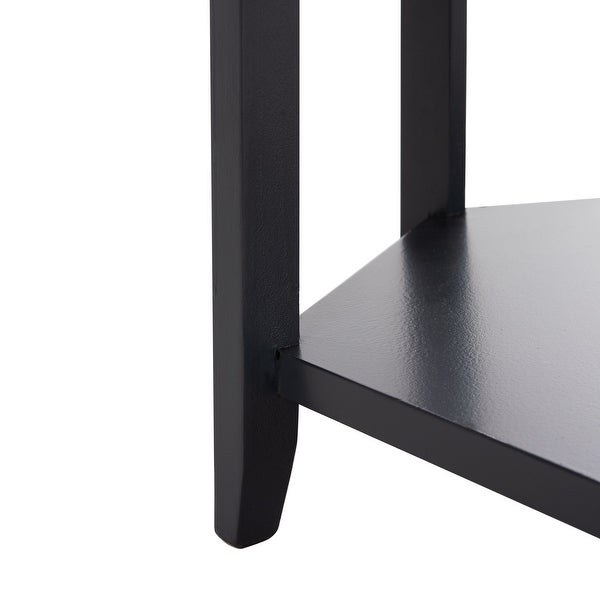 SAFAVIEH Connor Charcoal Grey Hexagon End Table - 18.1