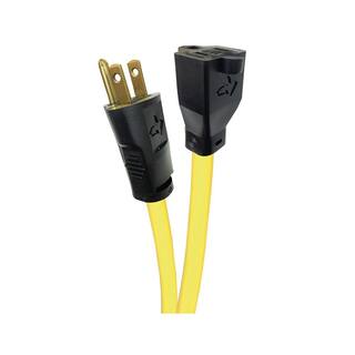 Husky 25 ft. 123 Extension Cord Yellow HD#1004823551