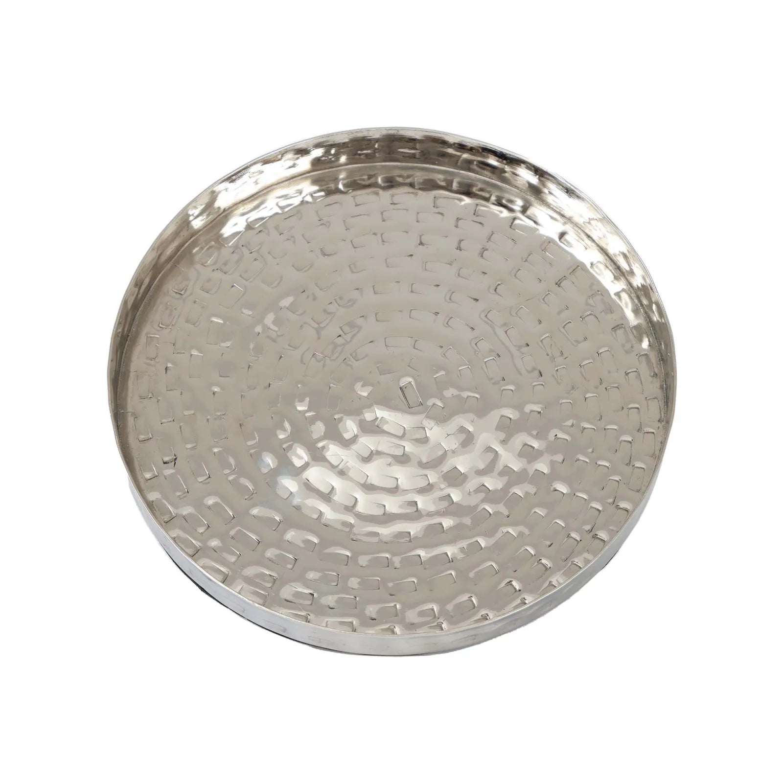 Karaca Home Moroccan Decorative Tray Silver 26 X 26 X 3 Cm 300.21.02.0398