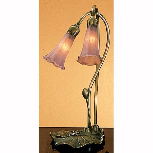 Meyda  13209 Stained Glass /  Desk Lamp from the Lilies Collection