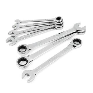 Husky Ratcheting SAE Combination Wrench Set (7-Piece) HRW7PCSAEN