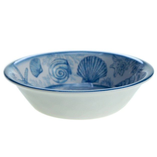 22oz 6pk Melamine Oceanic Bowls Blue Certified International