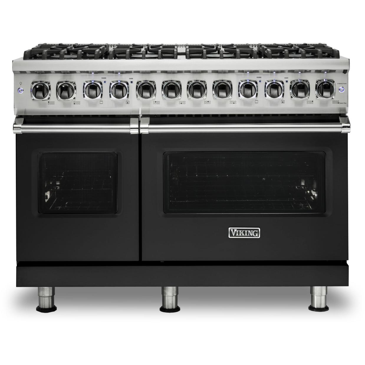 Viking 48-inch Freestanding Dual-Fuel Range with TruConvec Convection Cooking CVDR548-8BCS